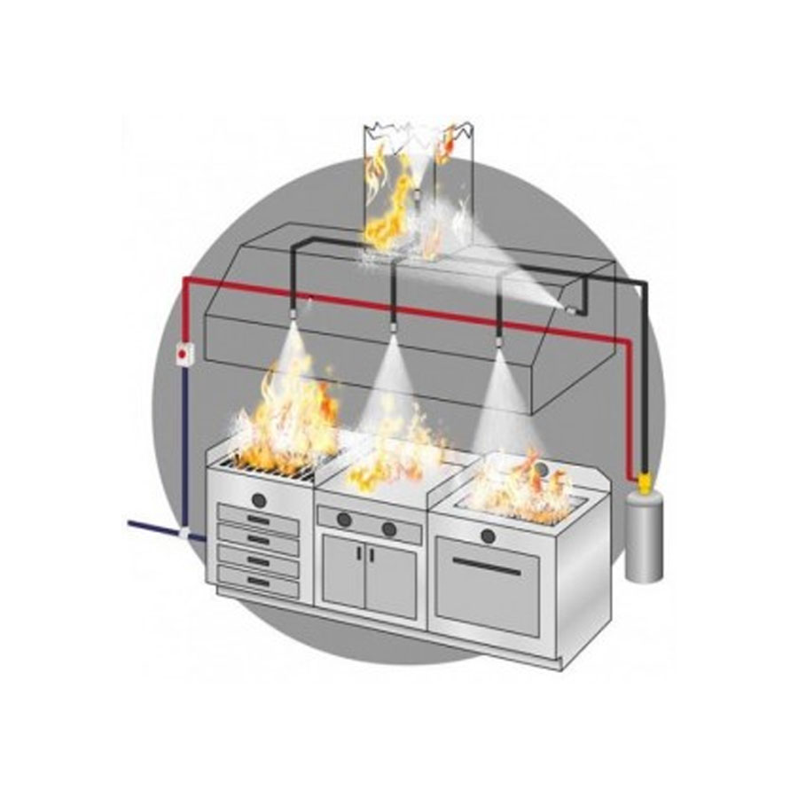 03800 Seri No'lu Davlumbaz Söndürme Sistemleri 12kg